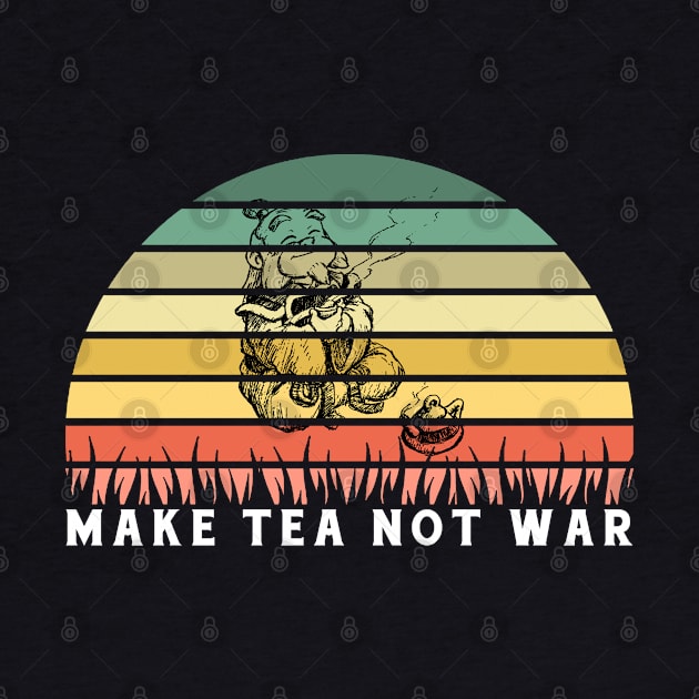 Make Tea Nor War Vintage Retro by holiewd